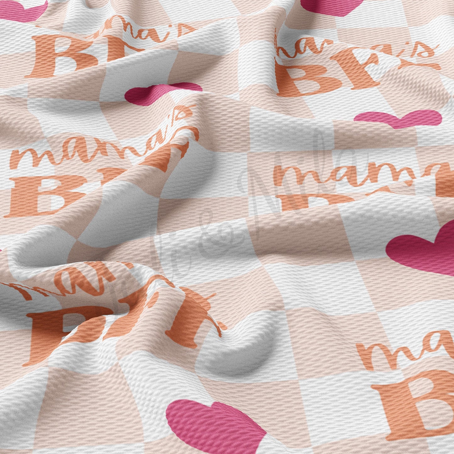 Mamas BFF Mothers Day Bullet Textured Fabric AA1396