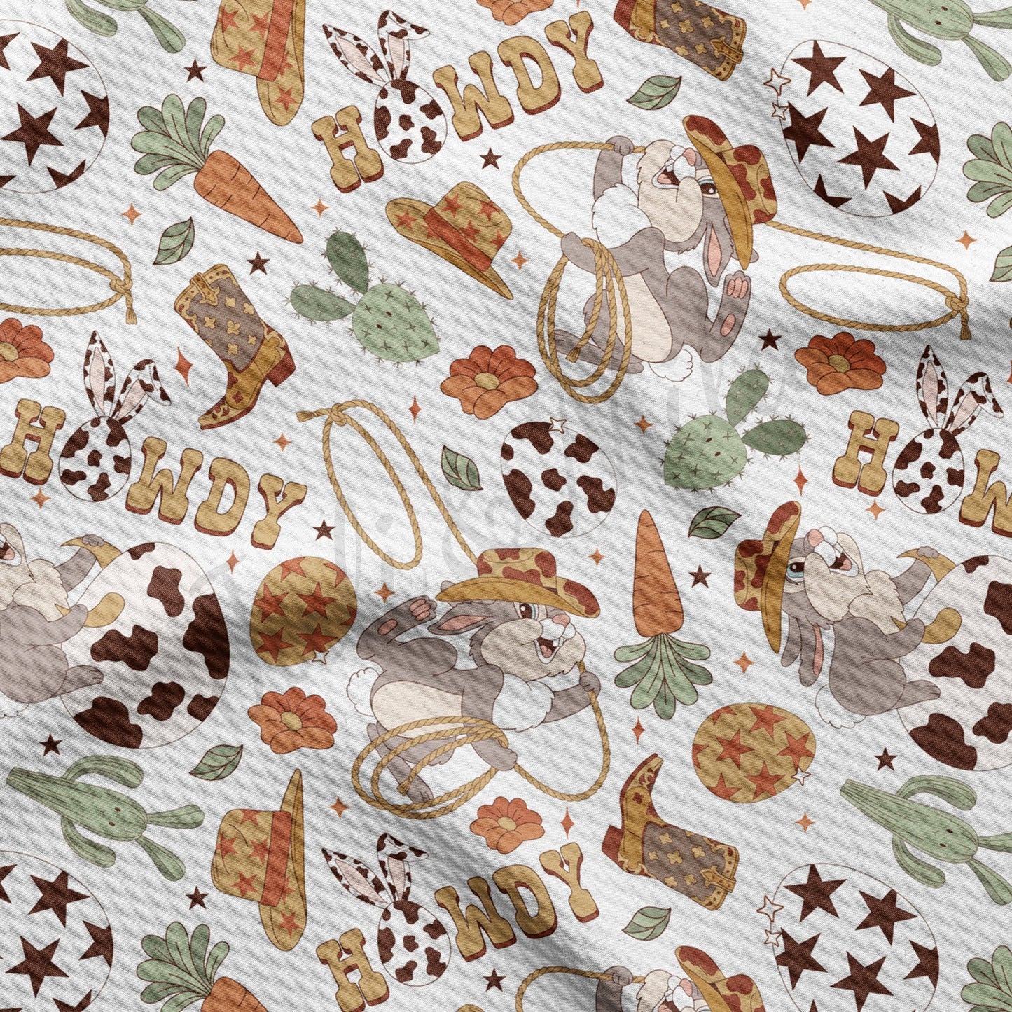 Easter Howdy Bullet Textured Fabric AA1424