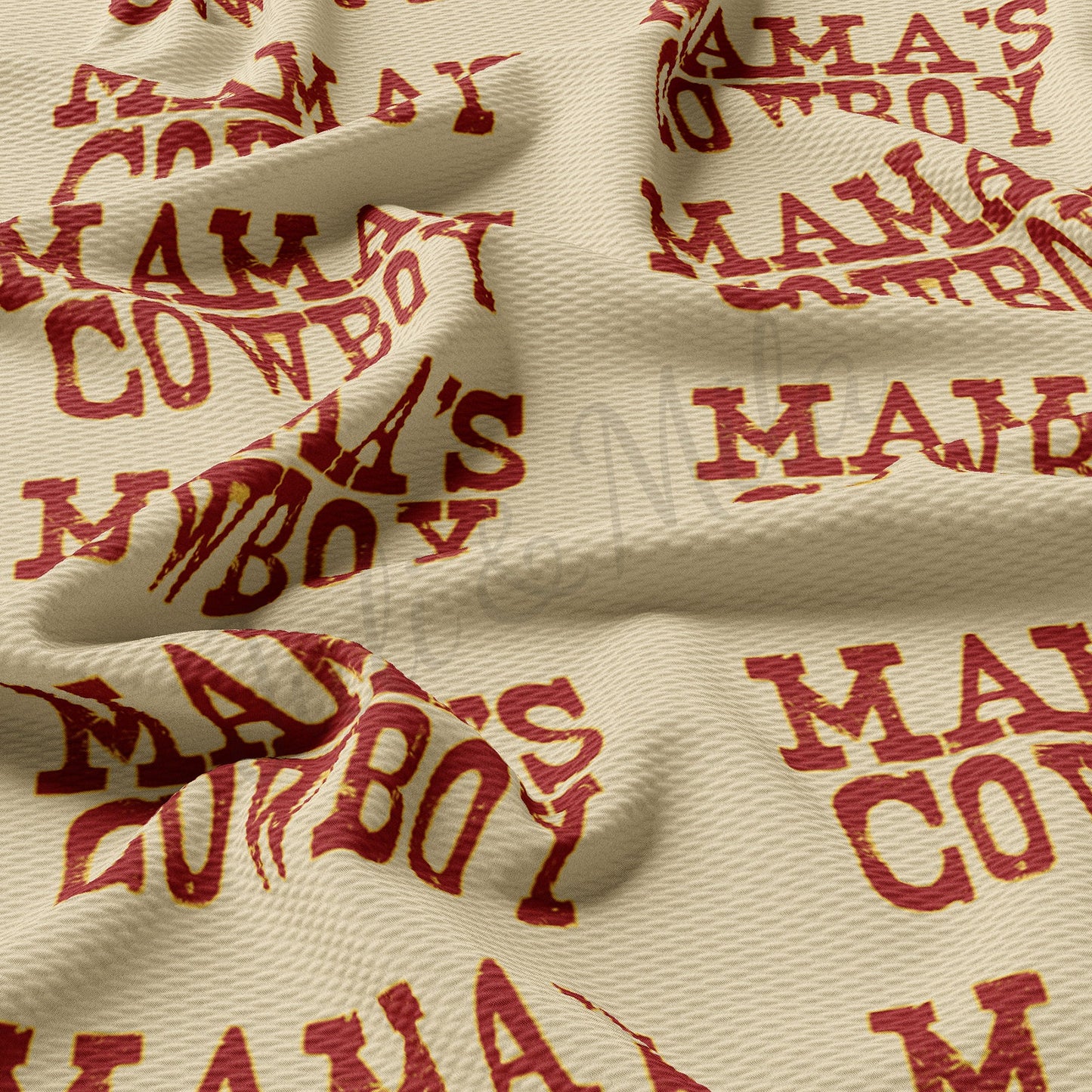 Mamas Cowboy  Bullet Textured Fabric AA1444