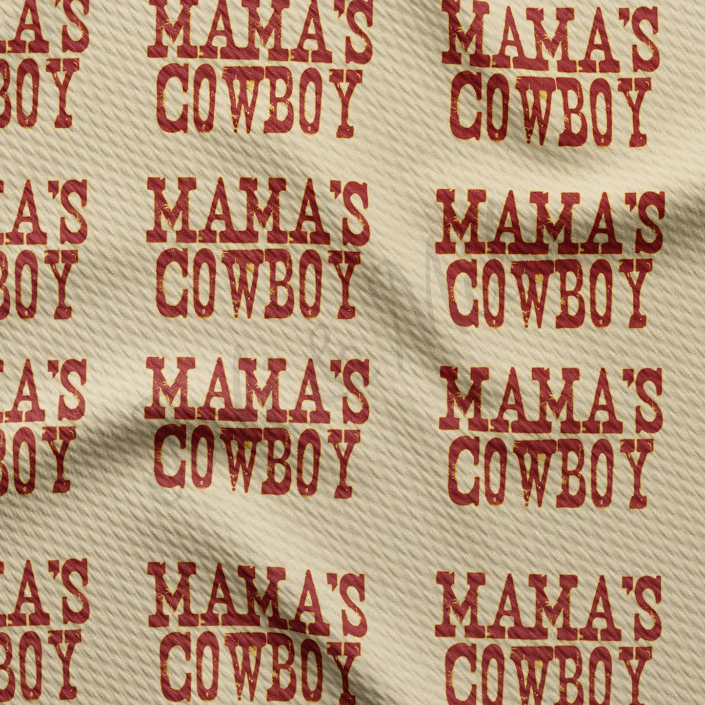 Mamas Cowboy  Bullet Textured Fabric AA1444