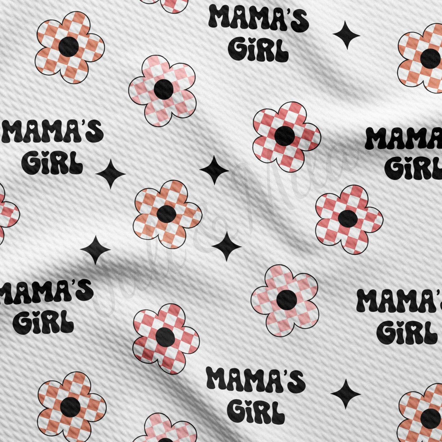 Mamas Girl  Bullet Textured Fabric AA1397