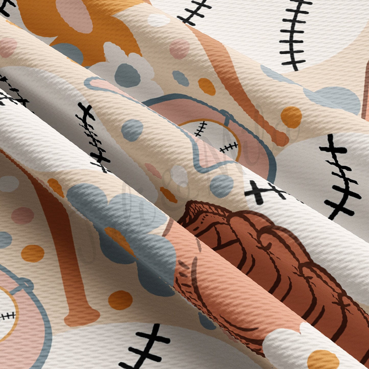 Baseball Bullet Textured Fabric  AA1415