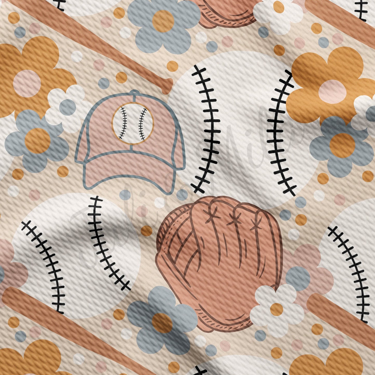 Baseball Bullet Textured Fabric  AA1415