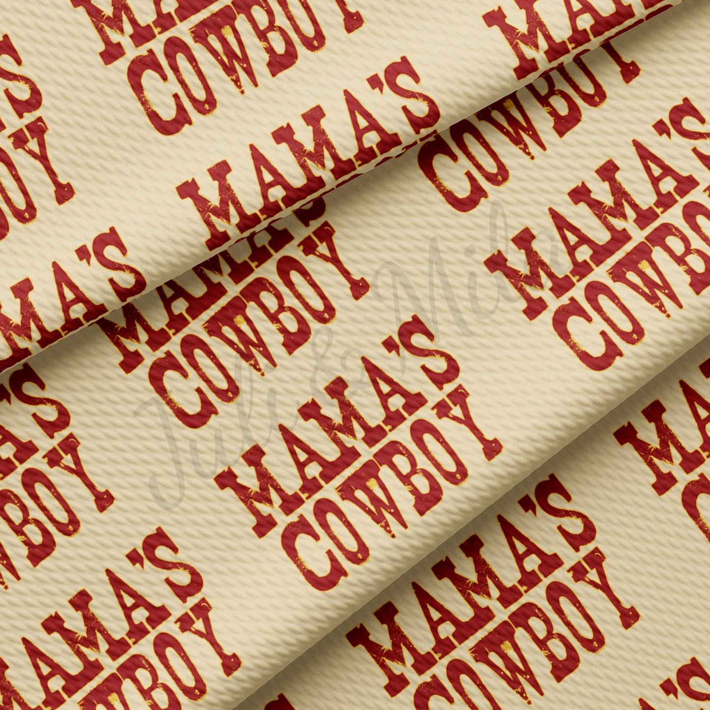 Mamas Cowboy  Bullet Textured Fabric AA1444