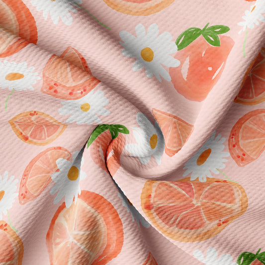 Peach Summer Bullet Textured Fabric AA1450