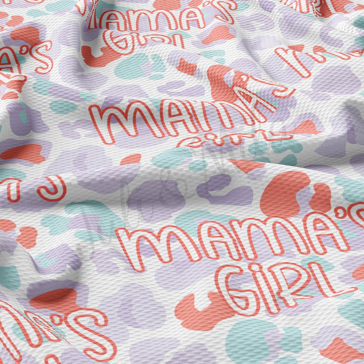 Mamas Girl Bullet Textured Fabric  AA1513