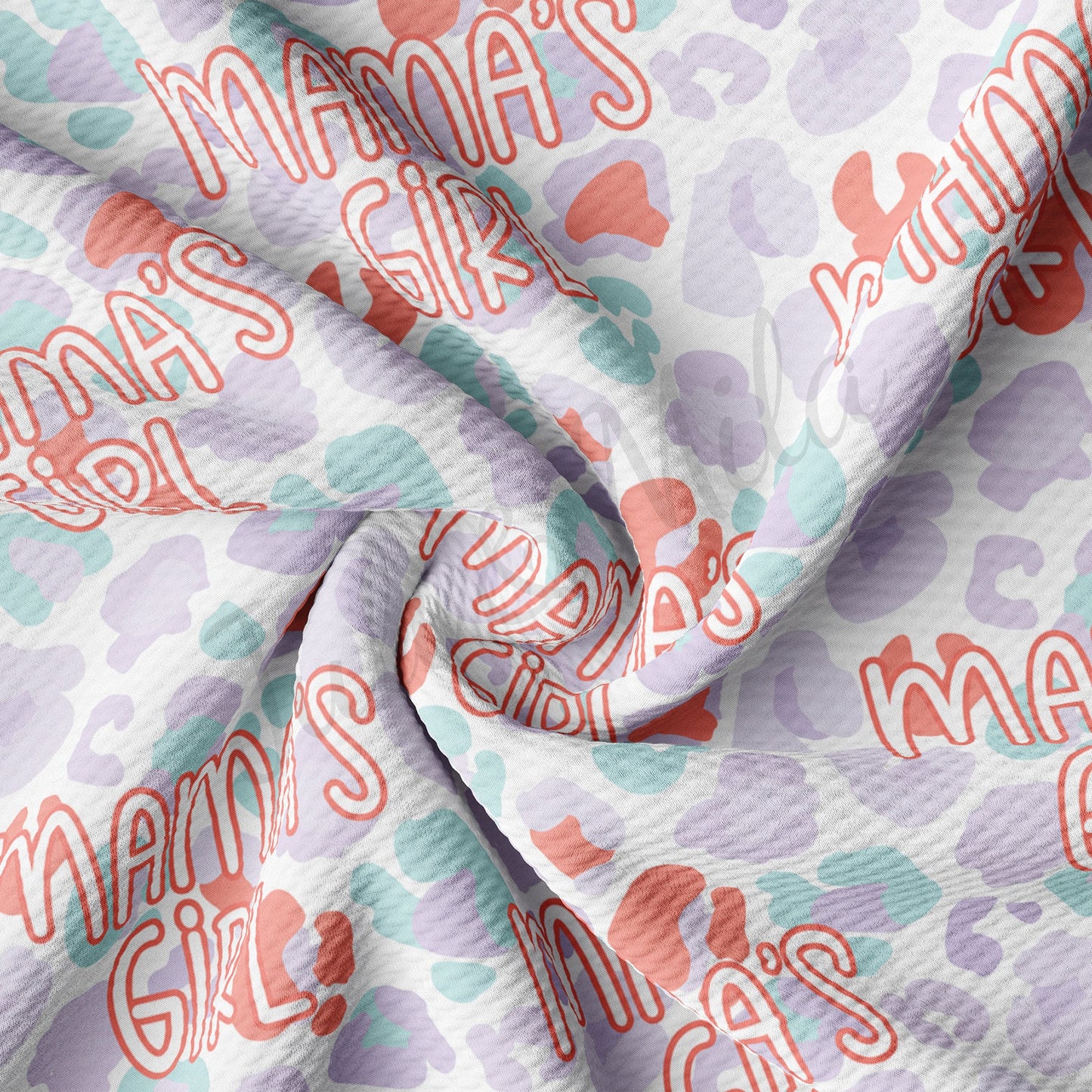 Mamas Girl Bullet Textured Fabric  AA1513