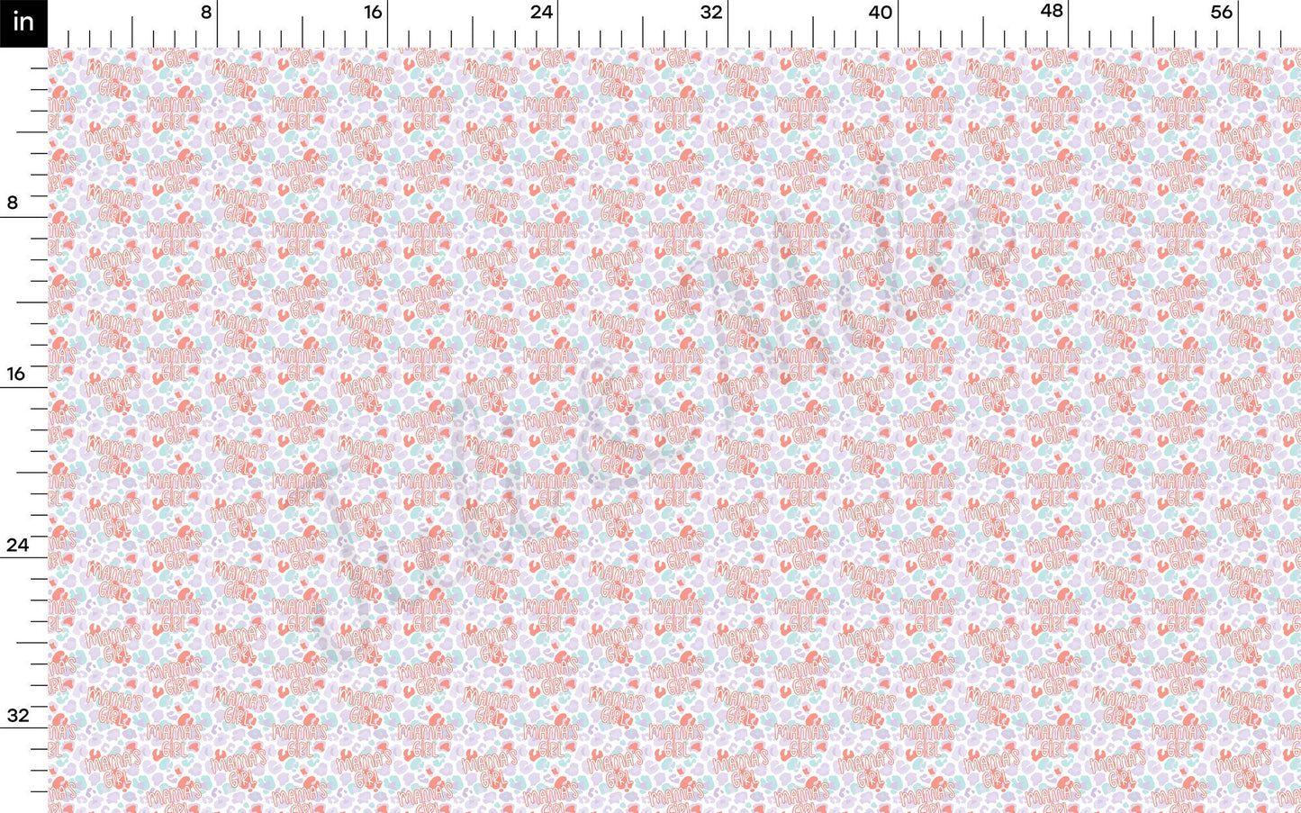 Mamas Girl Bullet Textured Fabric  AA1513