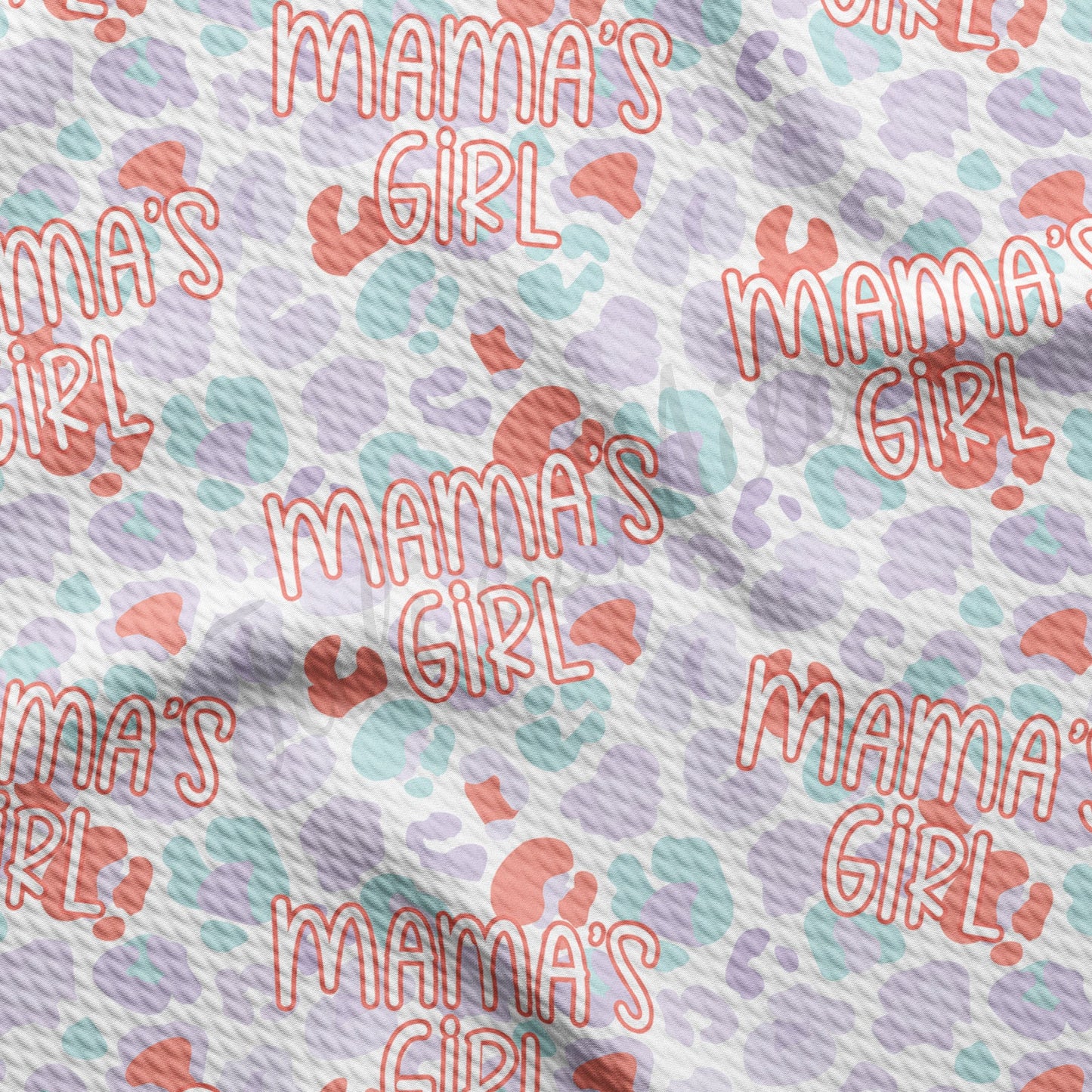 Mamas Girl Bullet Textured Fabric  AA1513