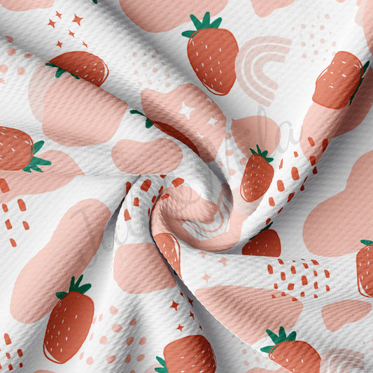 Strawberry  Bullet Textured Fabric AA1534
