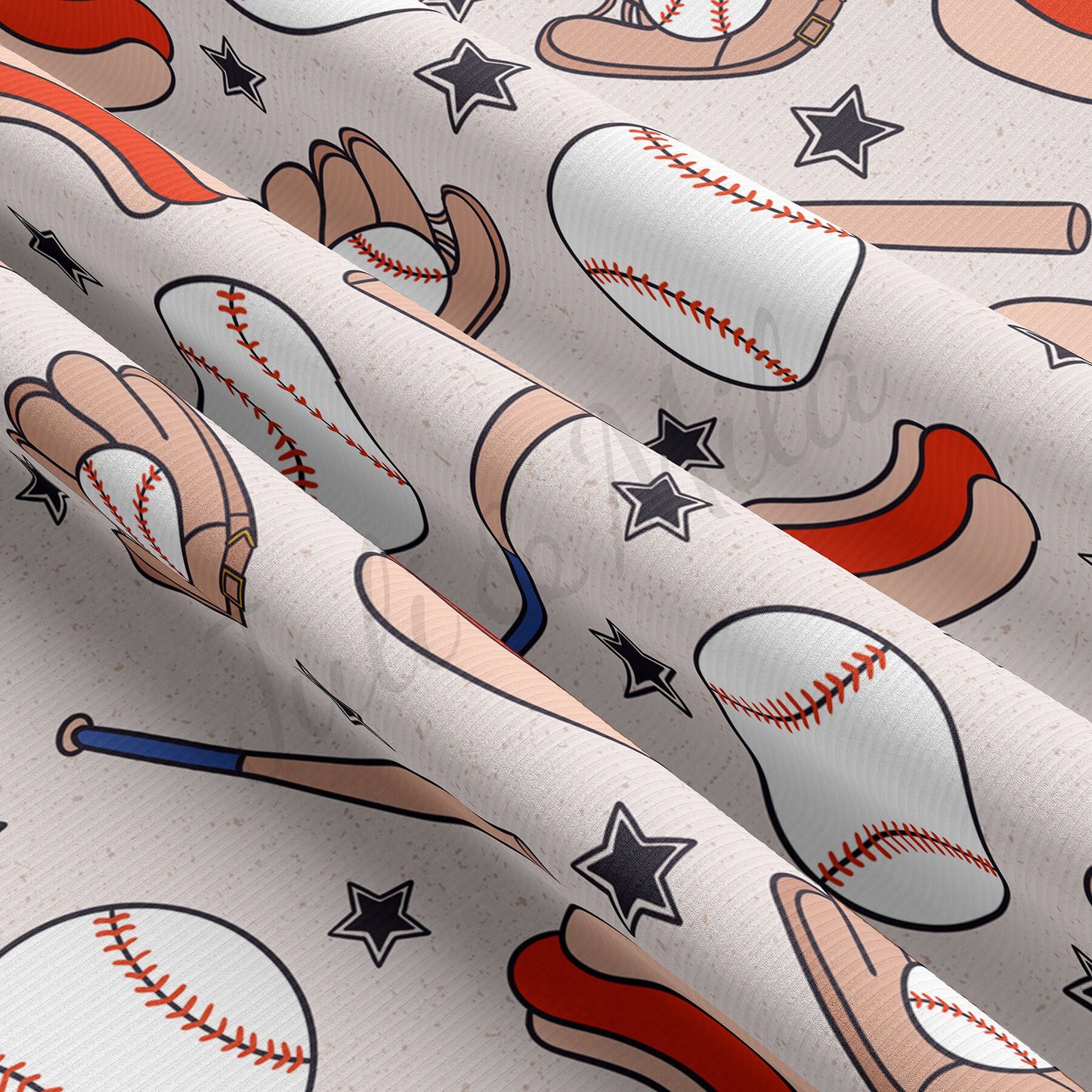 Baseball Rib Knit Fabric RBK1484