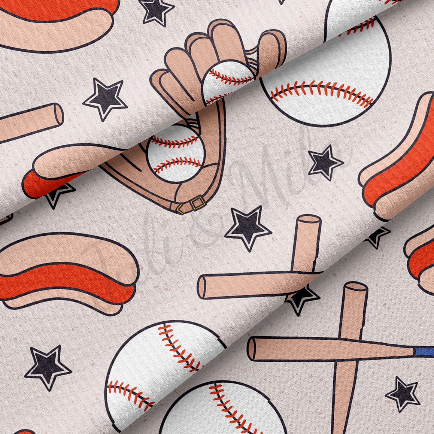 Baseball Rib Knit Fabric RBK1484
