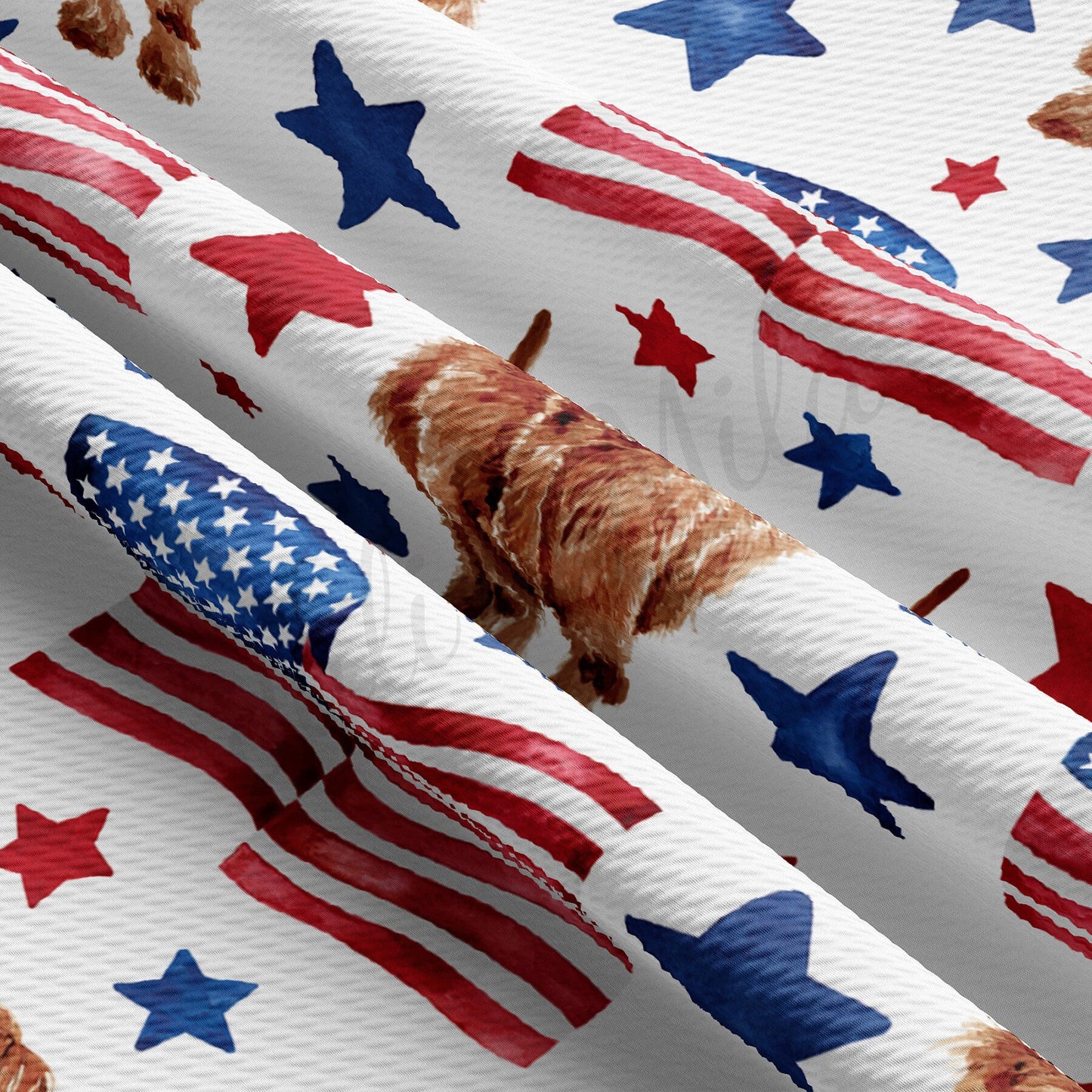 Patriotic 4th of July  Bullet Textured Fabric  AA1546