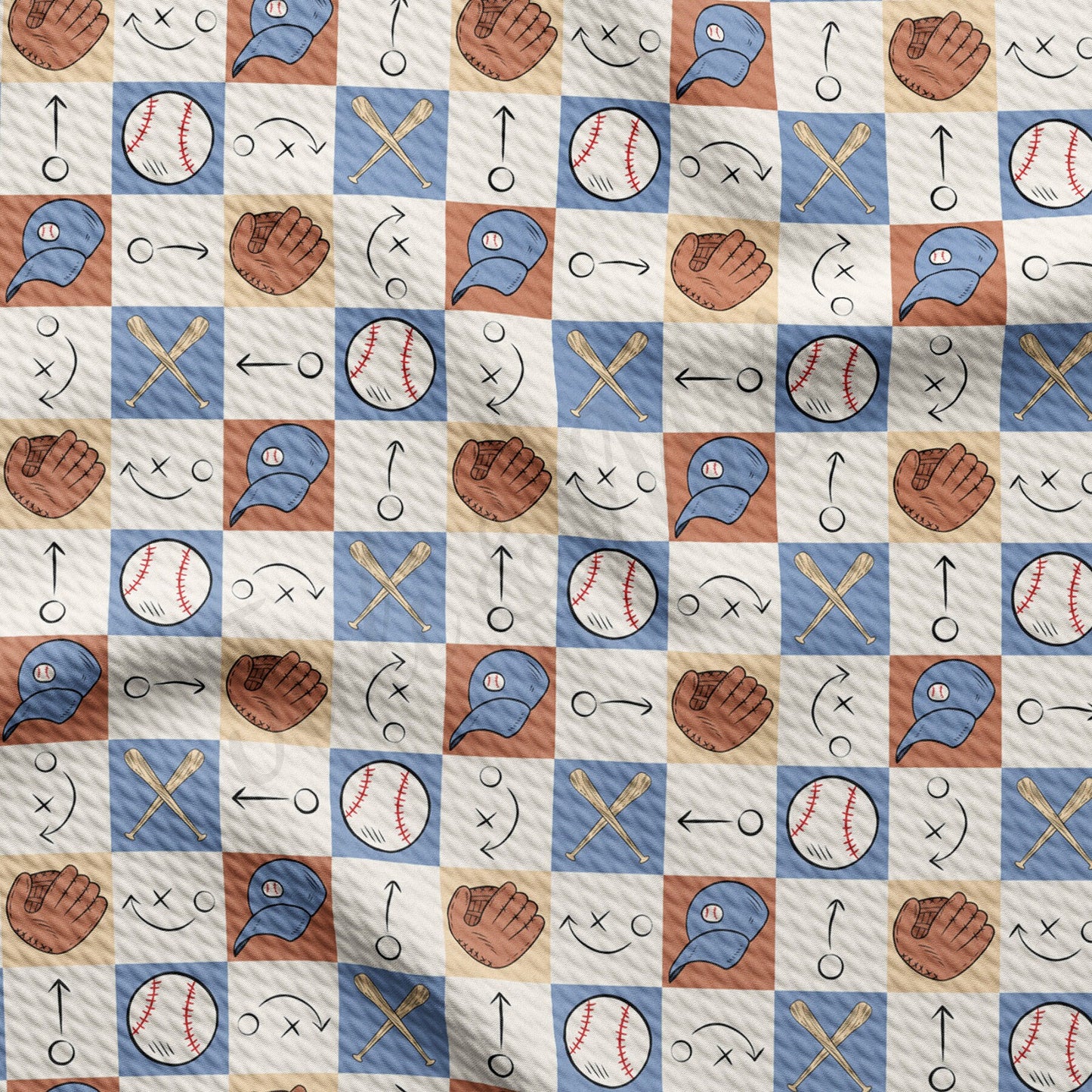 Baseball Bullet Textured Fabric AA1551