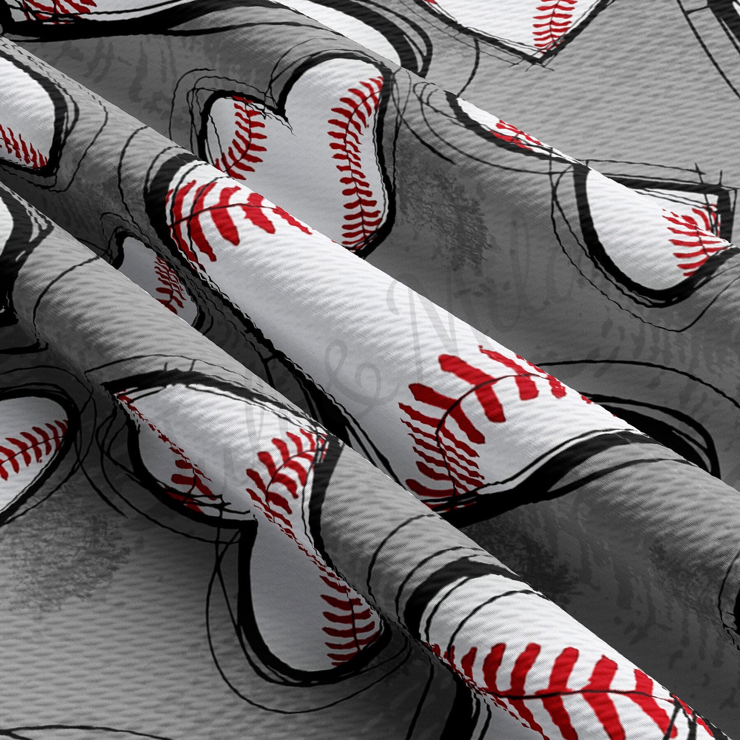 Baseball Bullet Textured Fabric AA1552