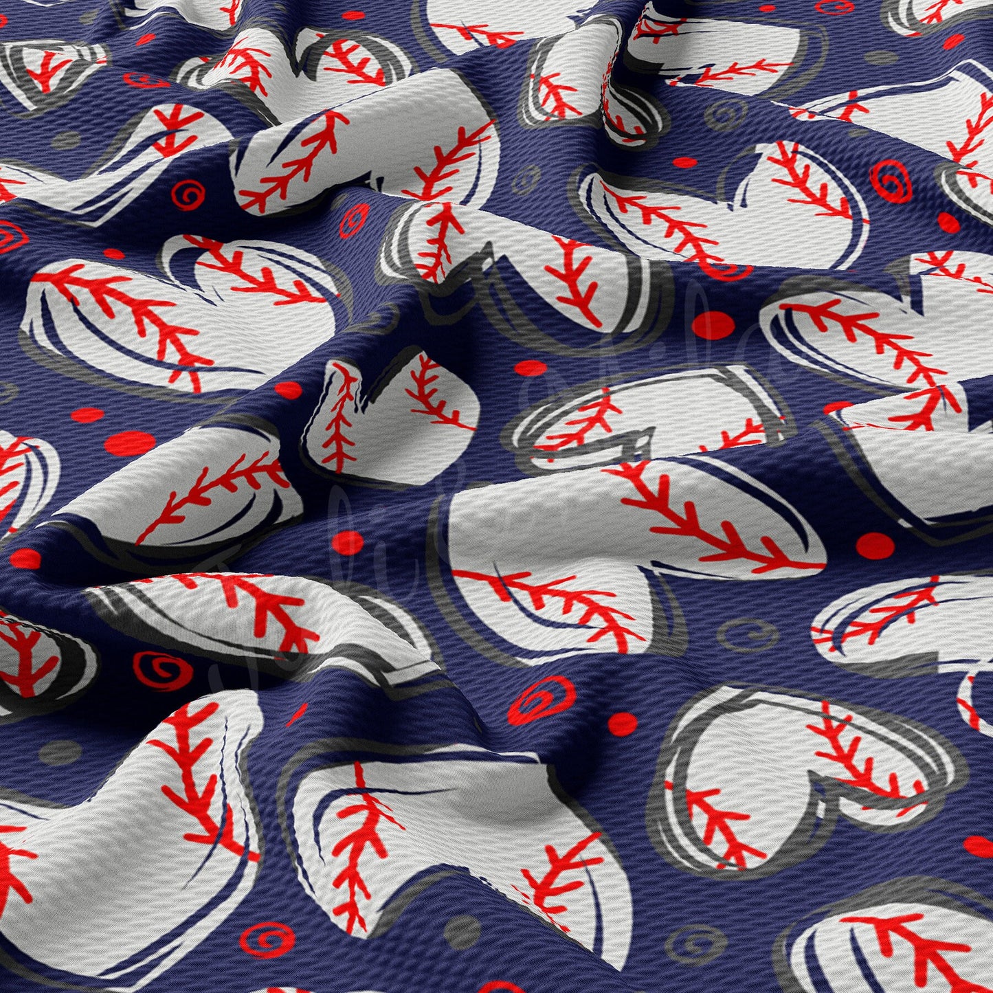 Baseball  Bullet Textured Fabric  AA1555