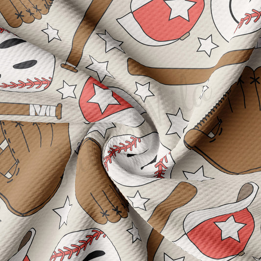 Baseball  Bullet Textured Fabric AA1557
