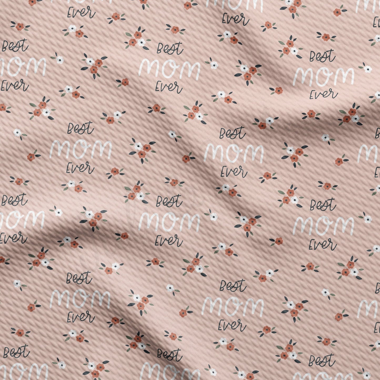 Best Mom  Bullet Textured Fabric by the yard AA1562