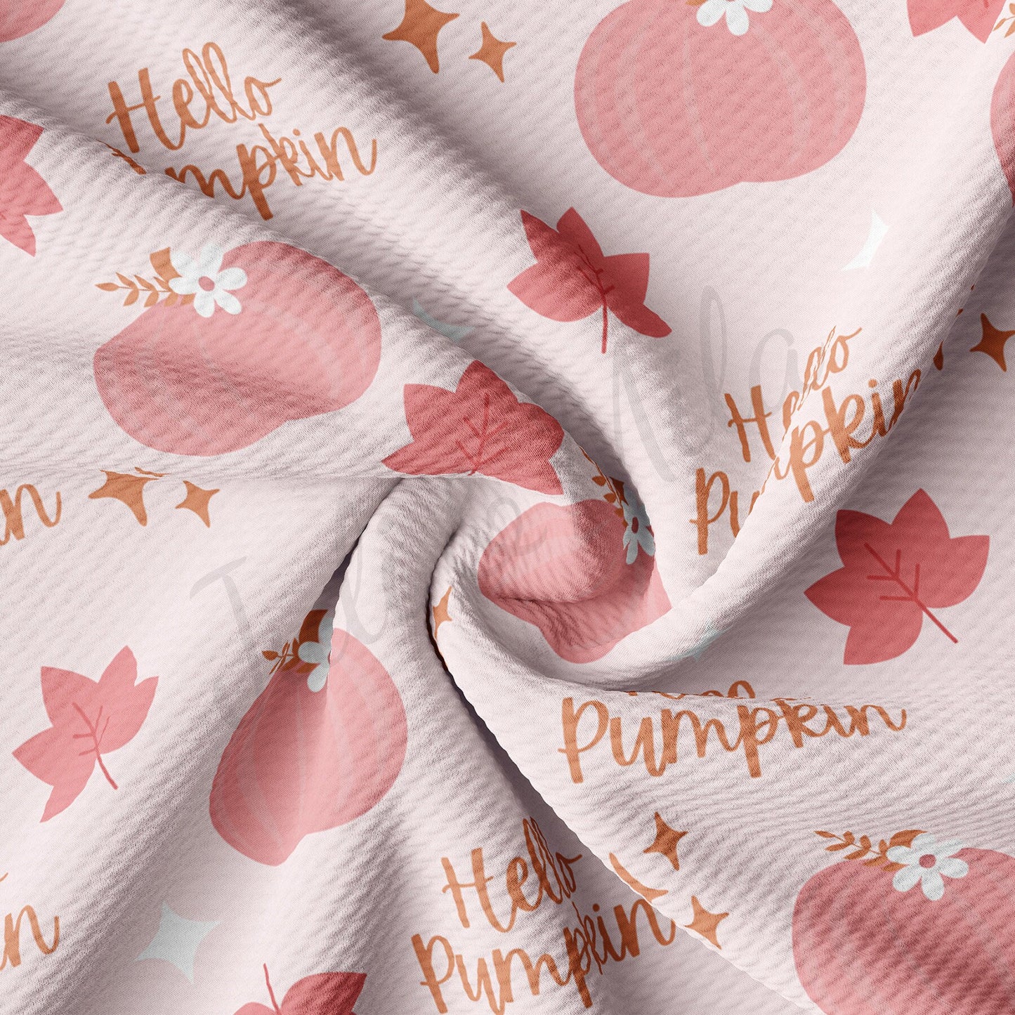 Fall Halloween Hello Pumpkin Bullet Textured Fabric by the yard AA1590
