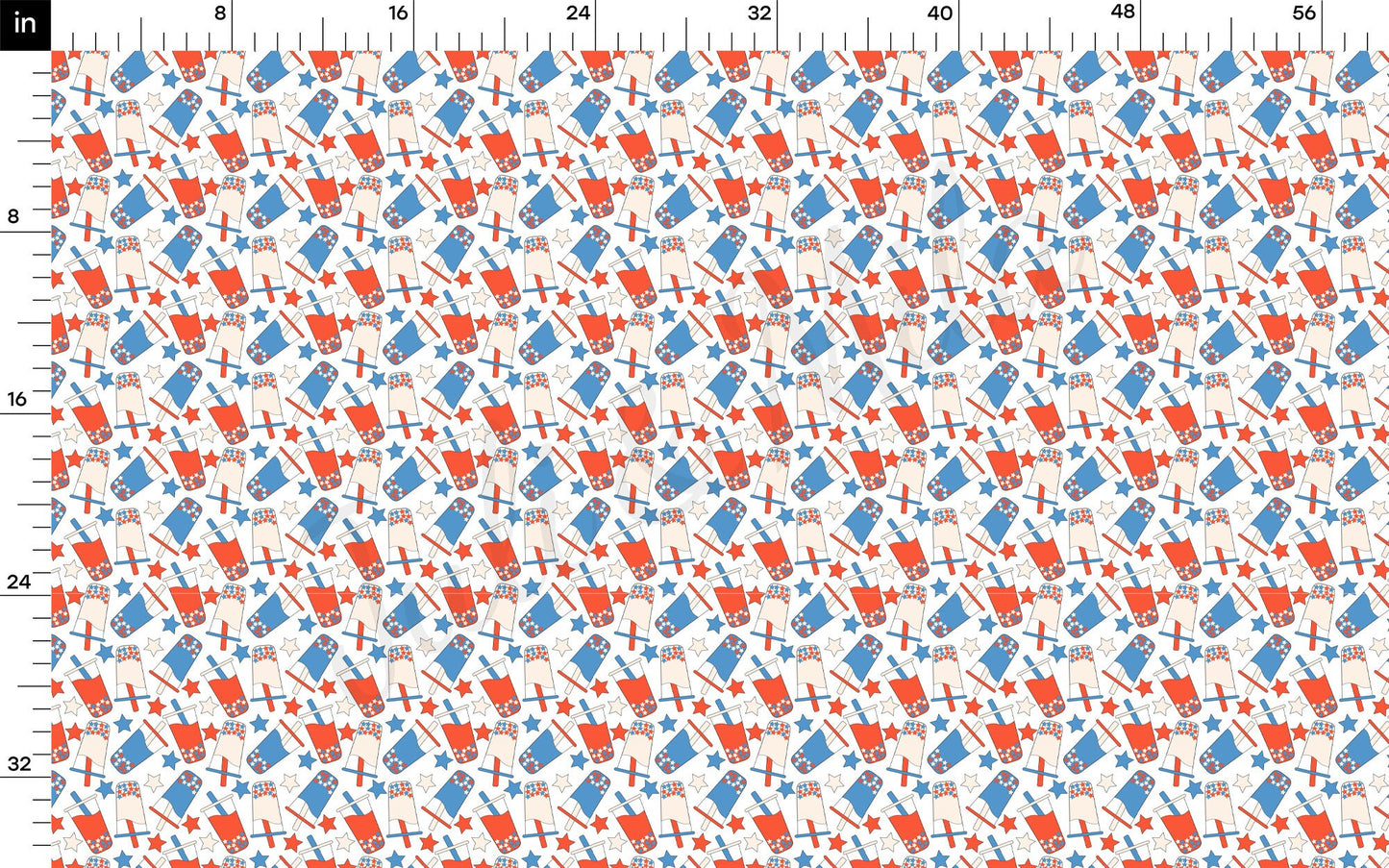 Patriotic 4th of July Bullet Textured Fabric by the yard AA1608