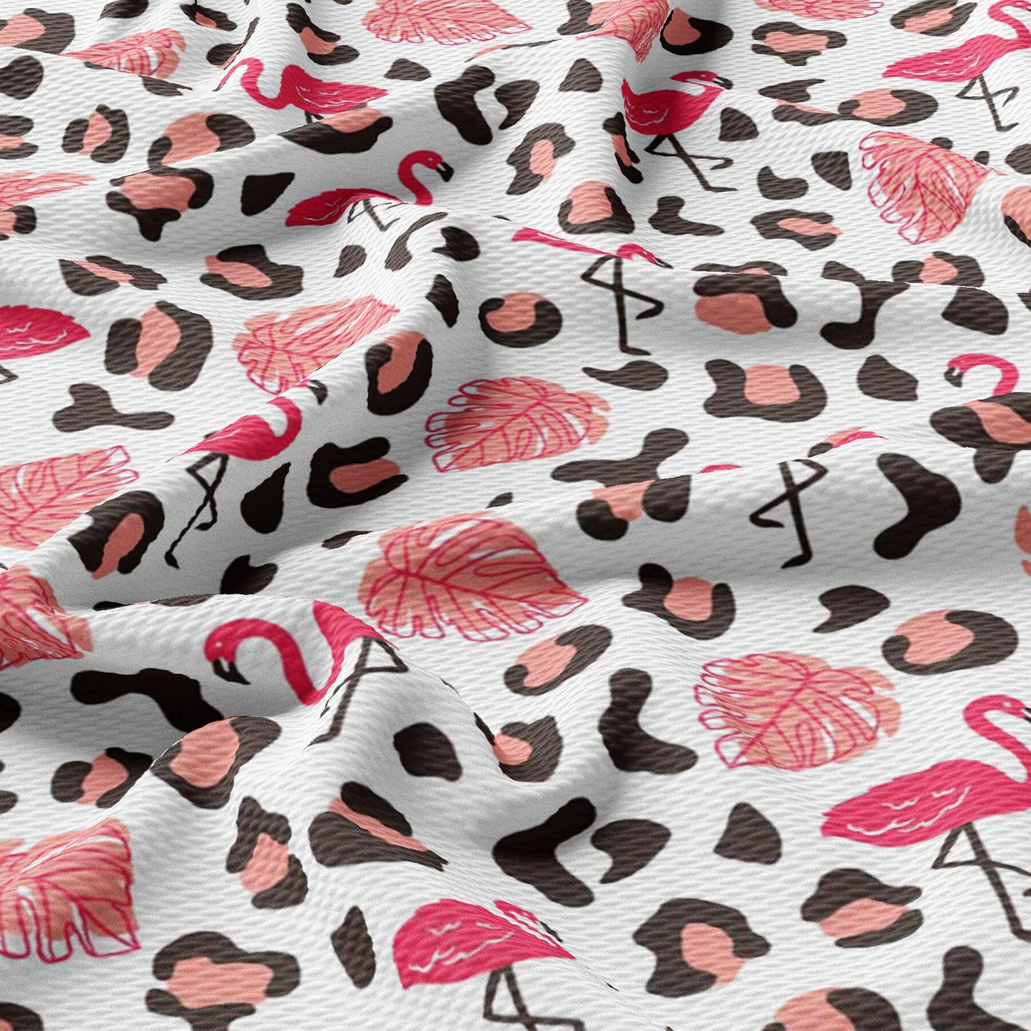 Flamingo Cheetah  Bullet Textured Fabric by the yard AA1632