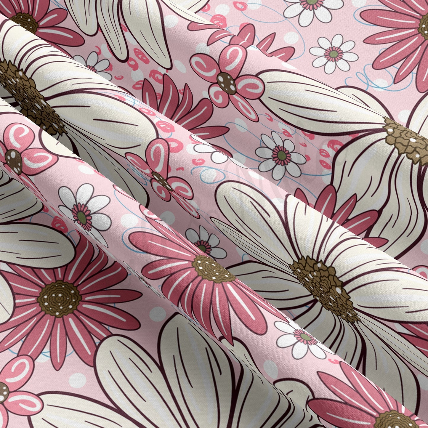 Floral  Double Brushed Polyester Fabric DBP1616