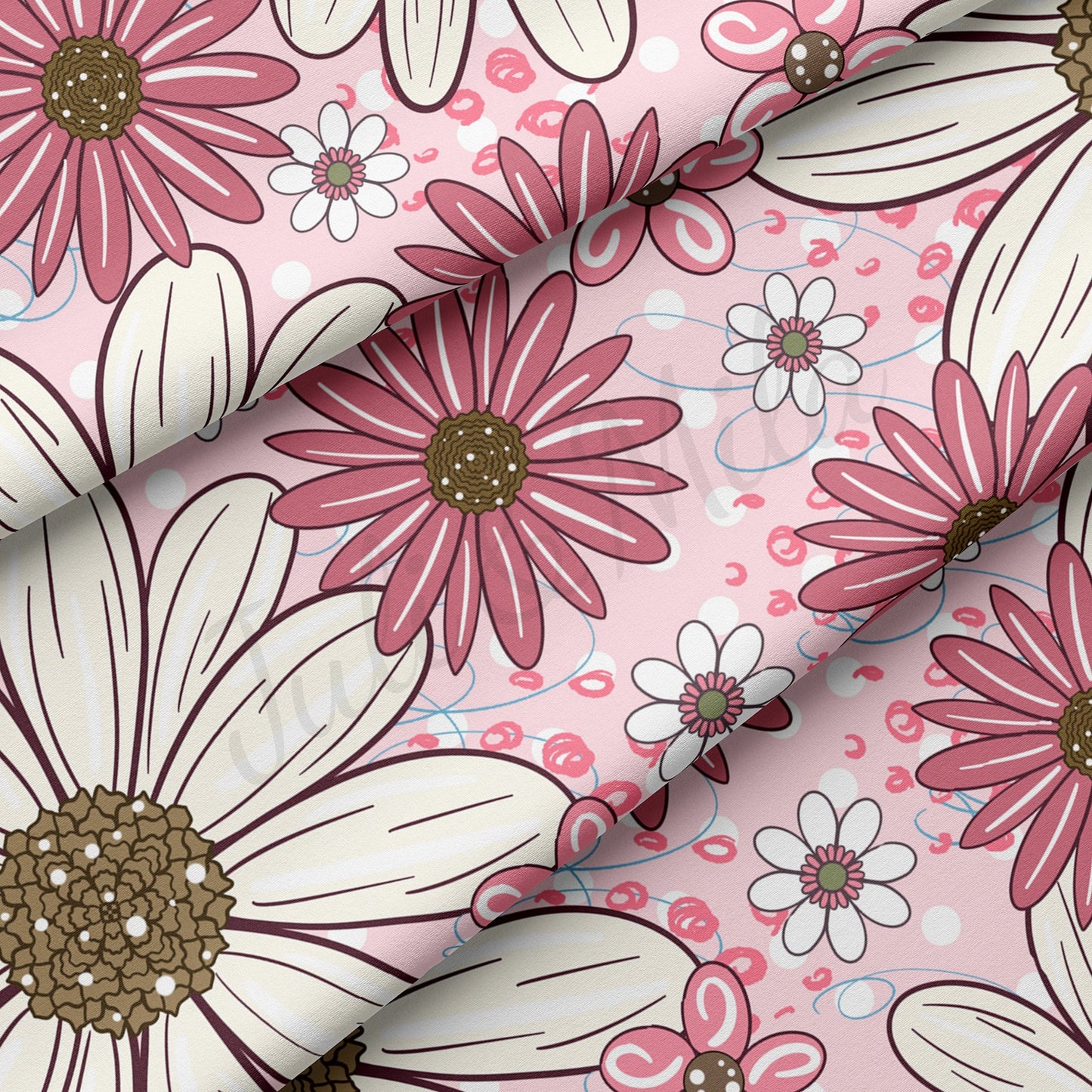 Floral  Double Brushed Polyester Fabric DBP1616