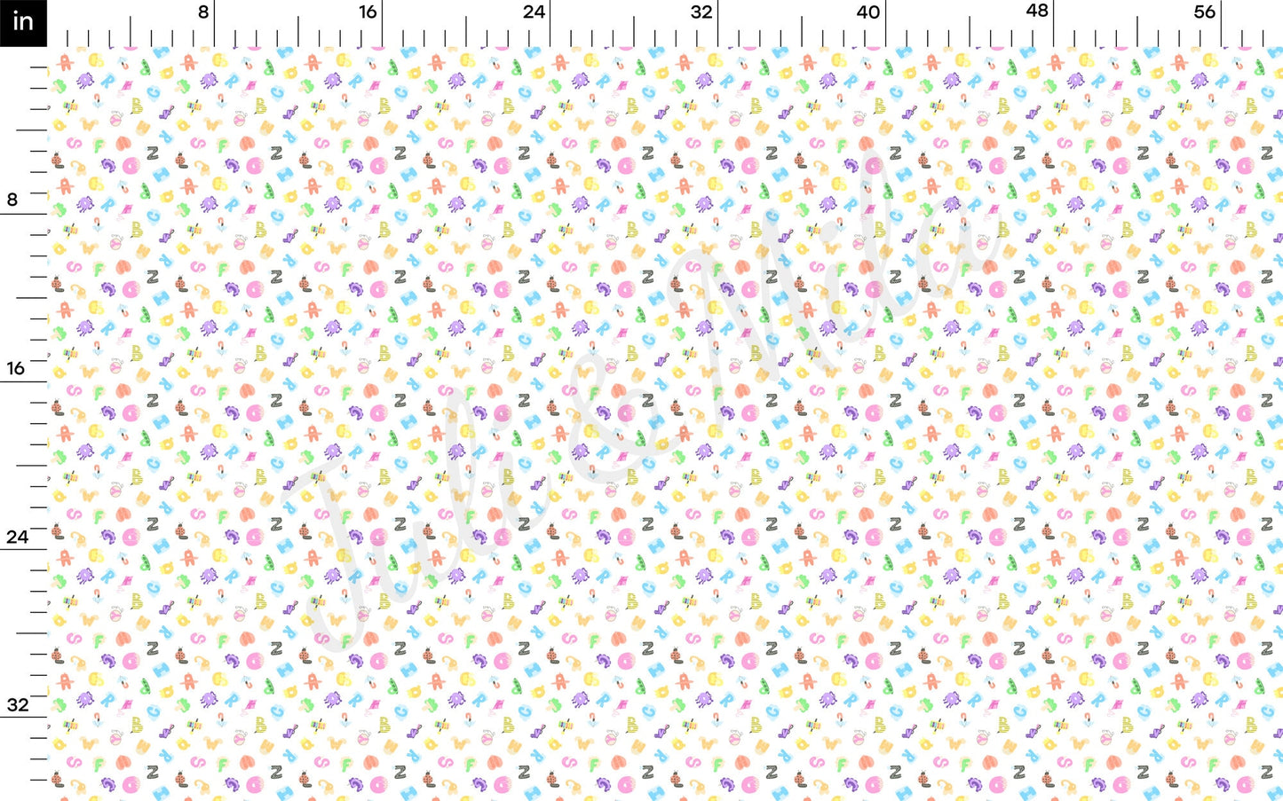 Back to School Rib Knit Fabric RBK1543