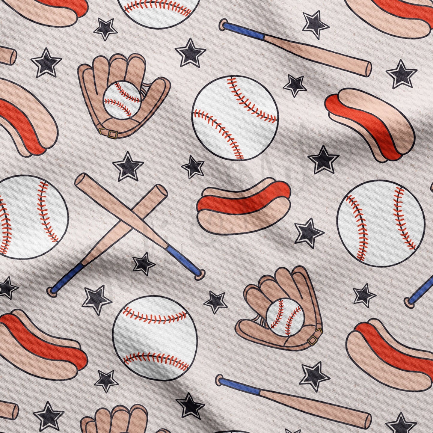Baseball Bullet Textured Fabric AA1484