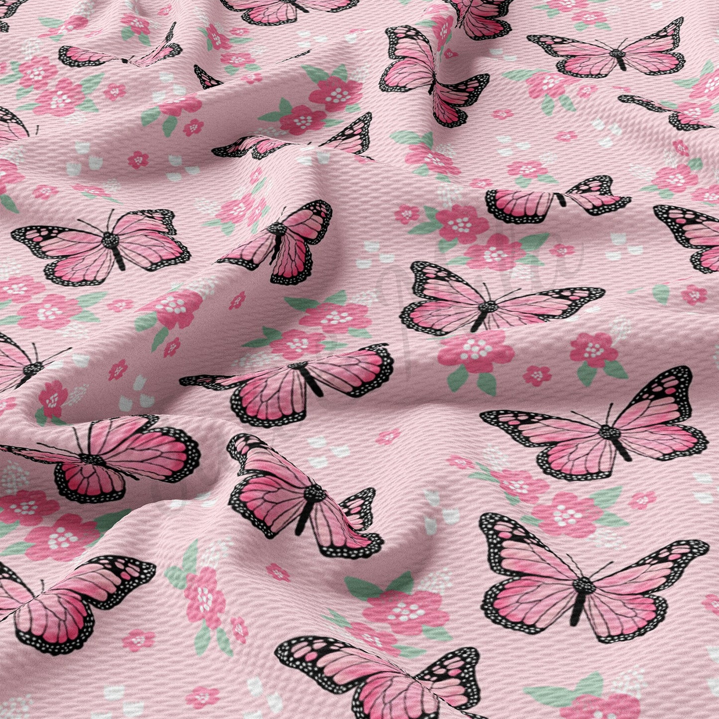 Butterflies Bullet Textured Fabric AA1489