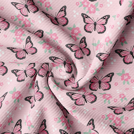 Butterflies Bullet Textured Fabric AA1489