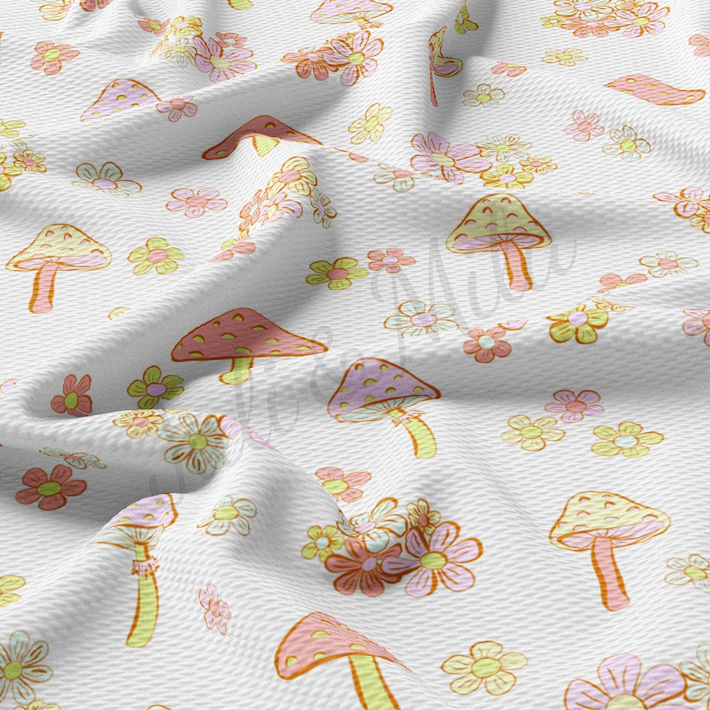Mushrooms  Bullet Textured Fabric by the yard AA1497