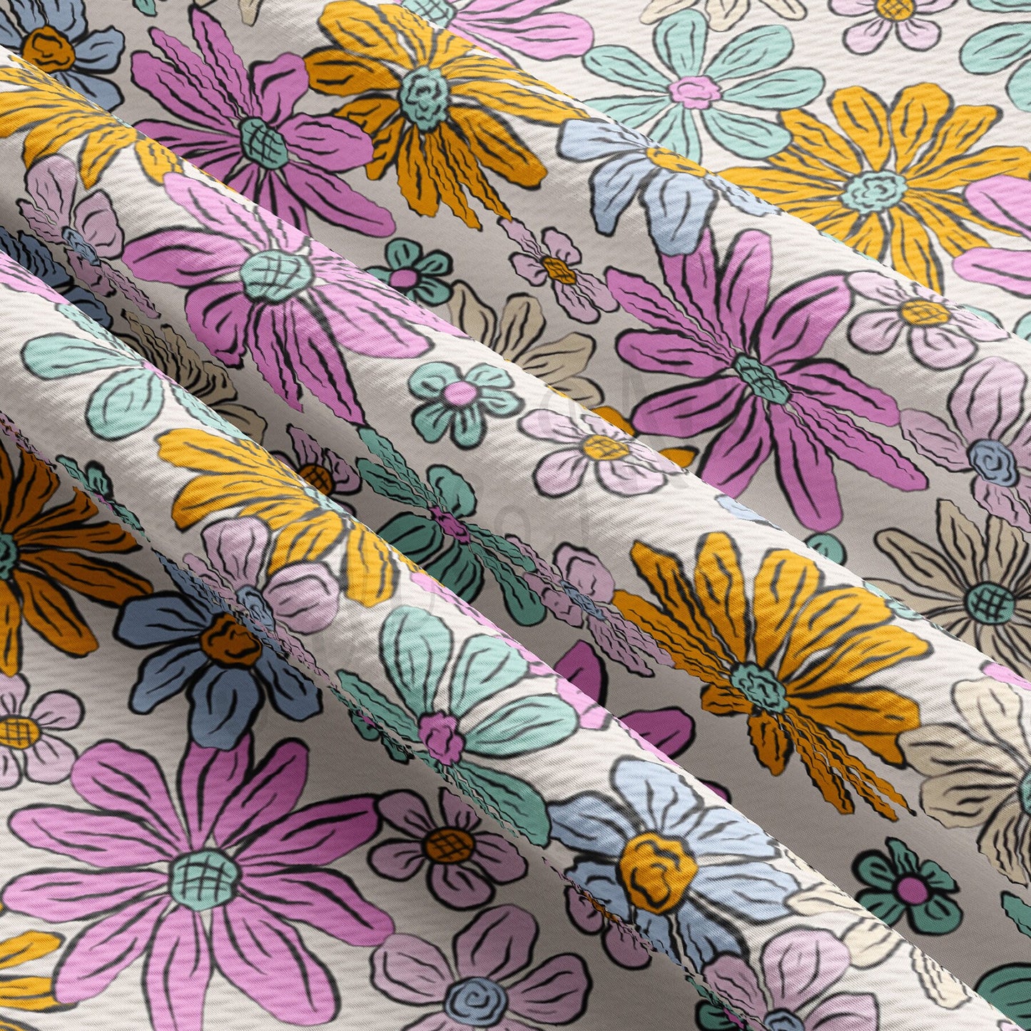 Floral Bullet Textured Fabric AA1499