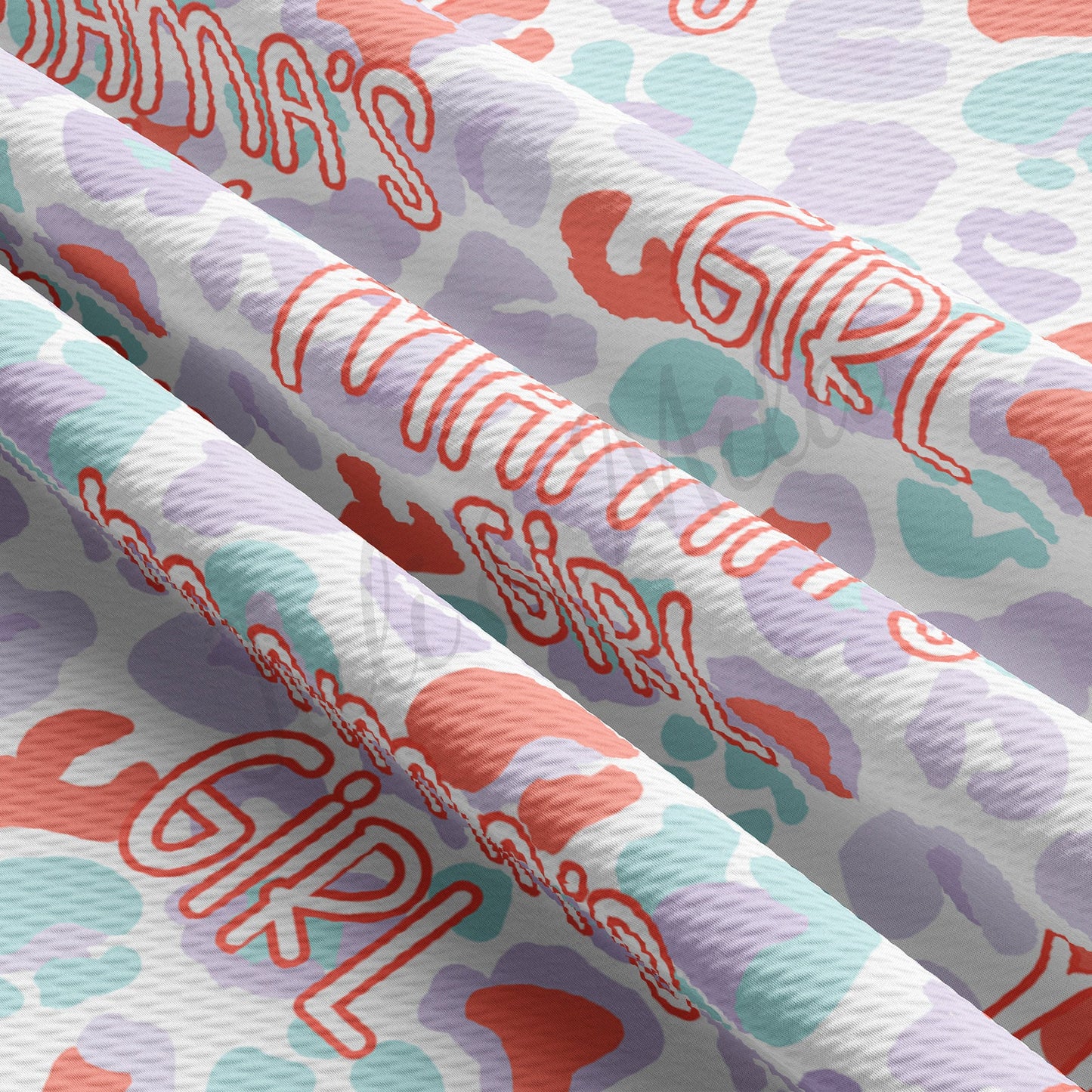 Mamas Girl Bullet Textured Fabric  AA1513