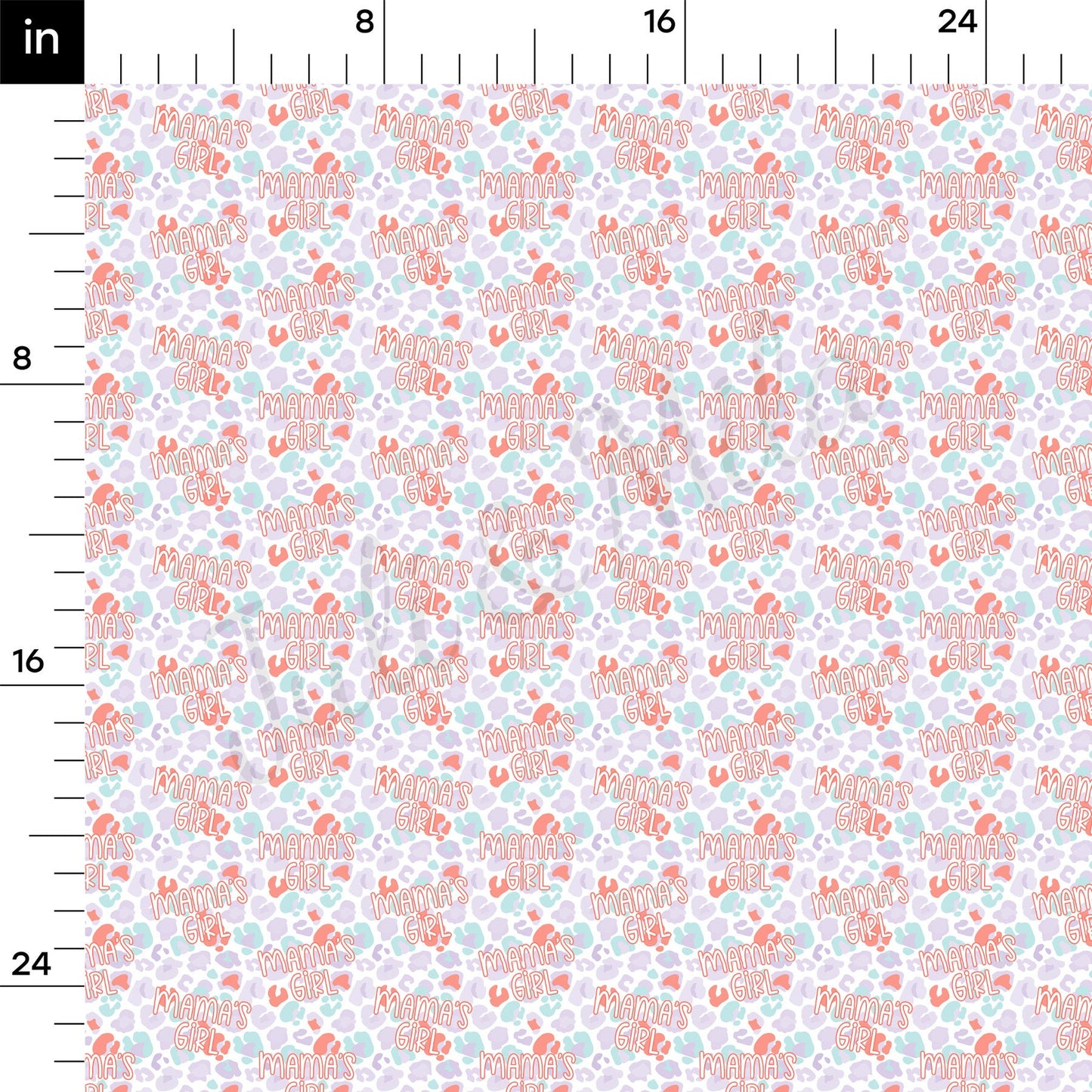Mamas Girl Bullet Textured Fabric  AA1513
