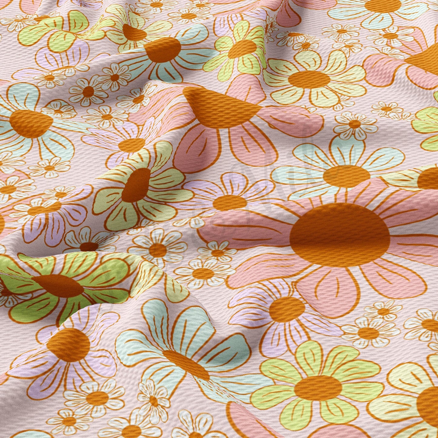 Floral  Bullet Textured Fabric  AA1541