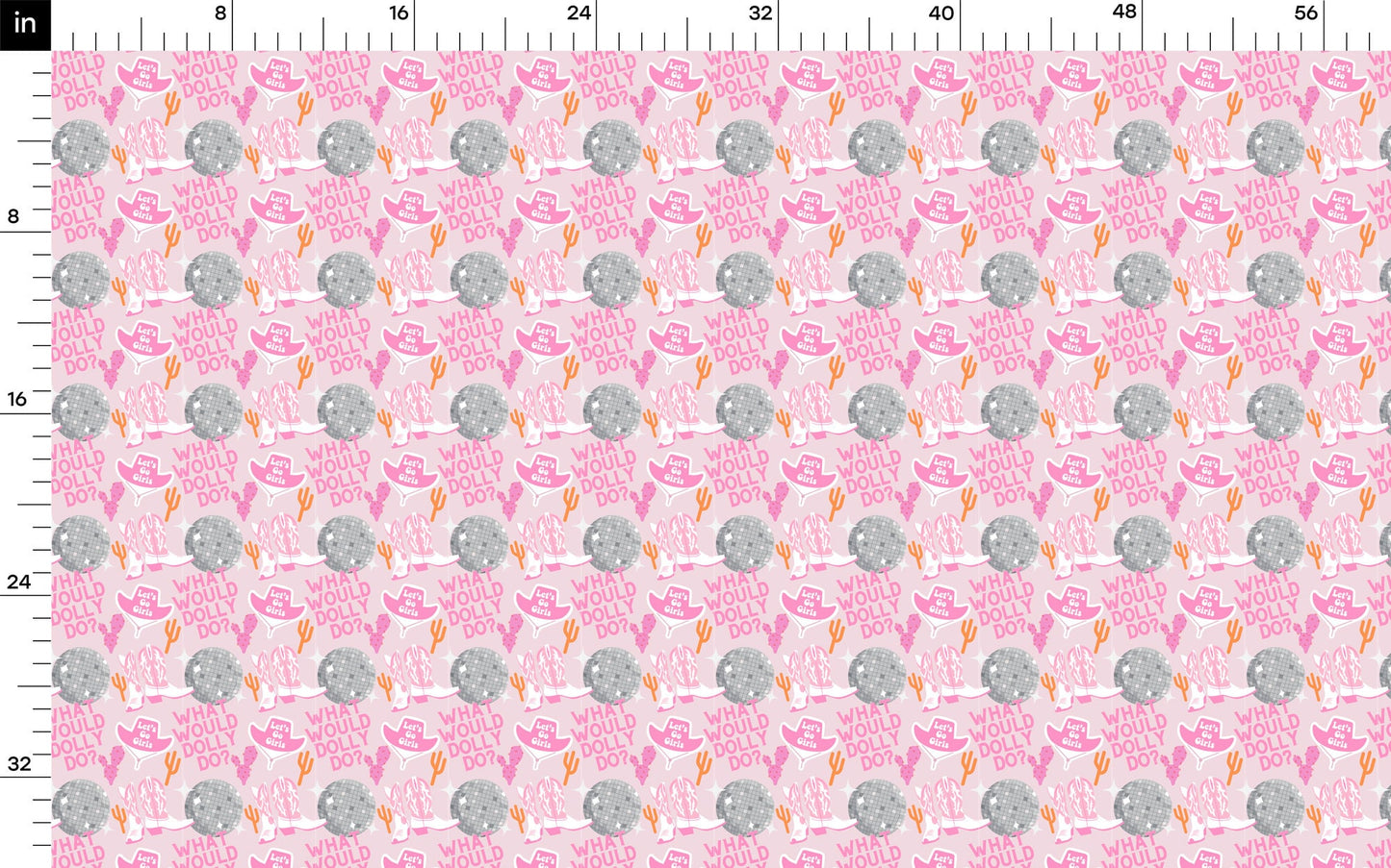 What would Dolly do Rib Knit Fabric RBK1594