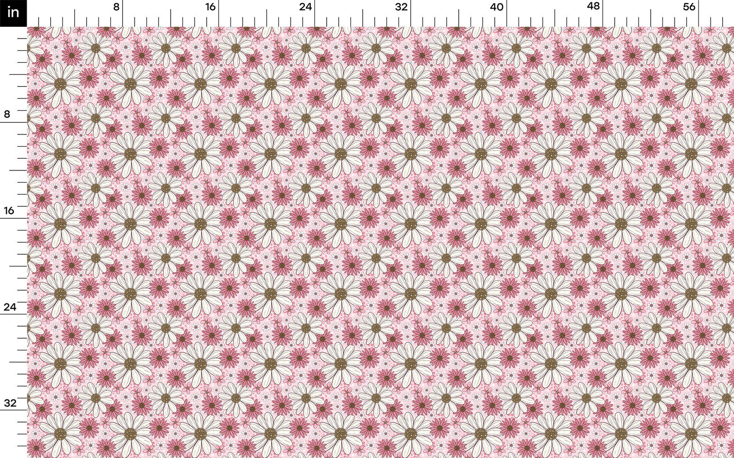 Floral Rib Knit Fabric RBK1616