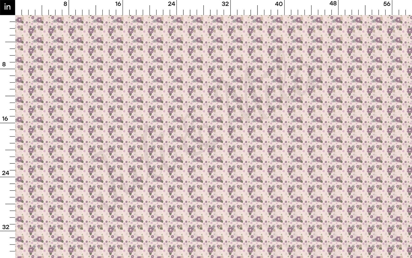 Floral Rib Knit Fabric RBK1636