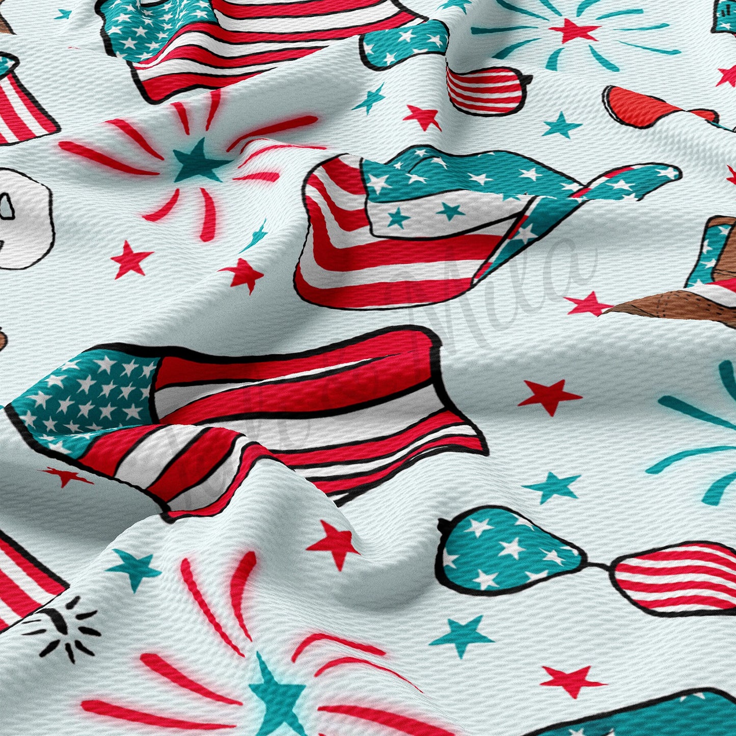 Patriotic 4th of July  Bullet Textured   Fabric AA1650
