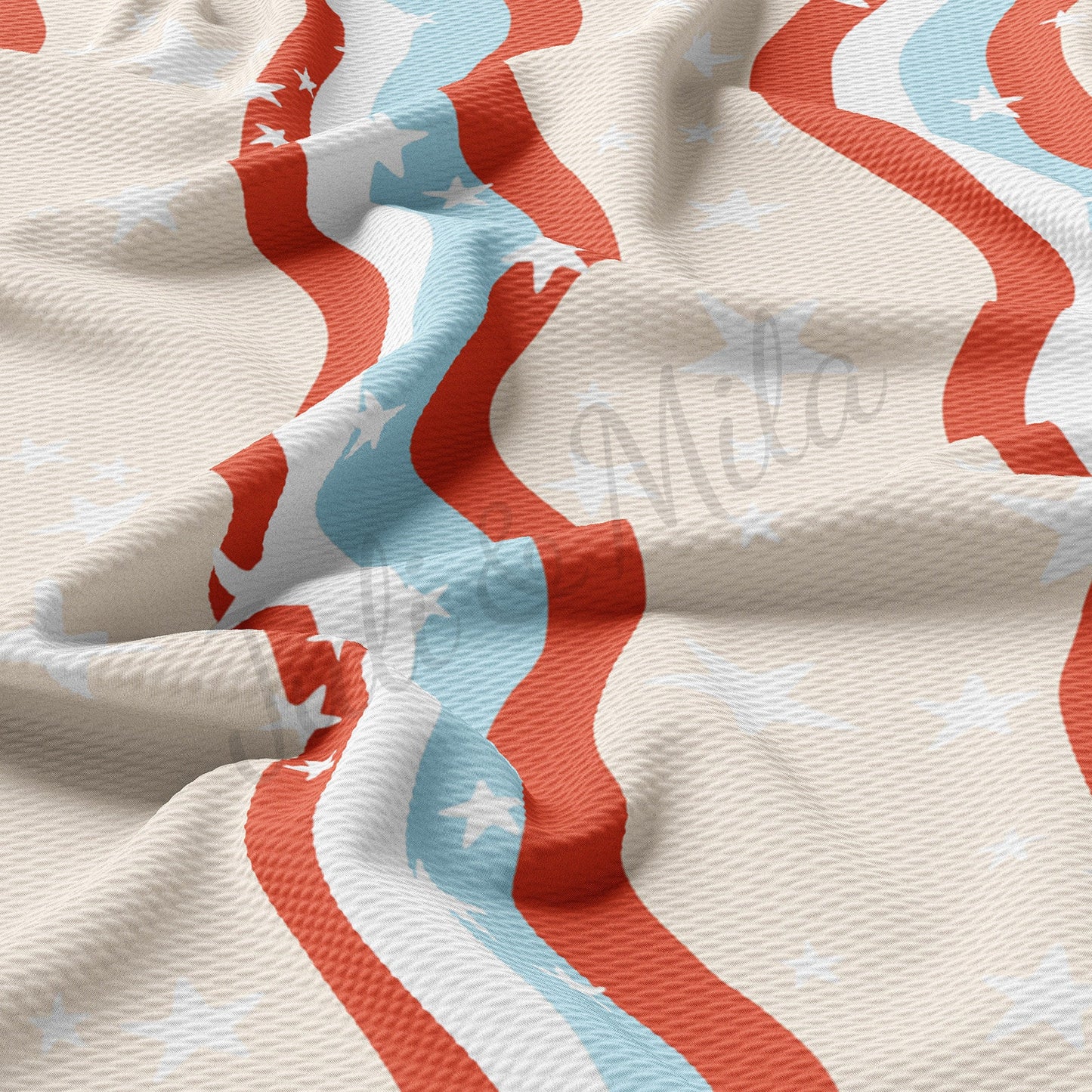 4th of July Patriotic  Bullet Textured Fabric  AA1664