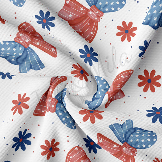 Patriotic 4th of July Bullet Textured Fabric  AA1672