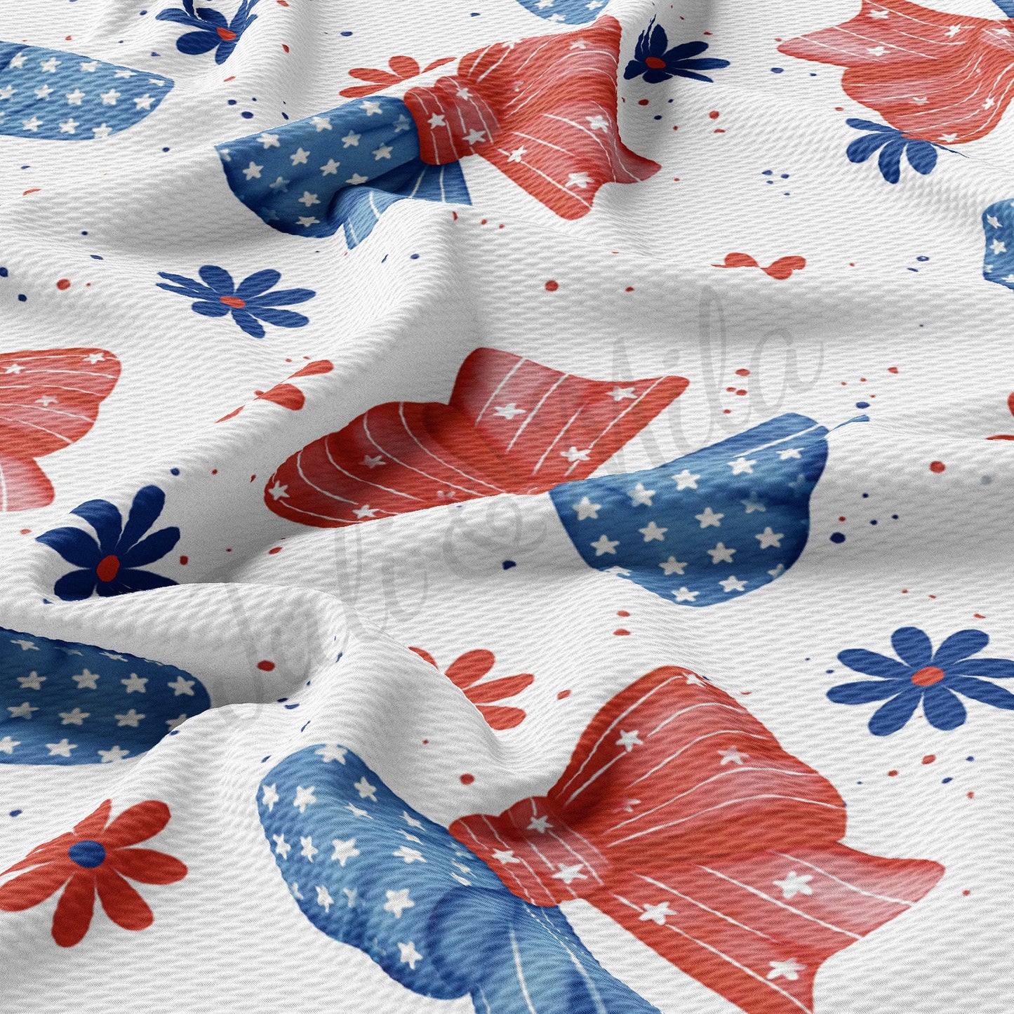 Patriotic 4th of July Bullet Textured Fabric  AA1672