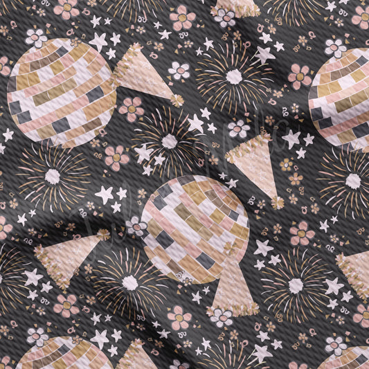 New Year Bullet Textured Fabric  AA1674