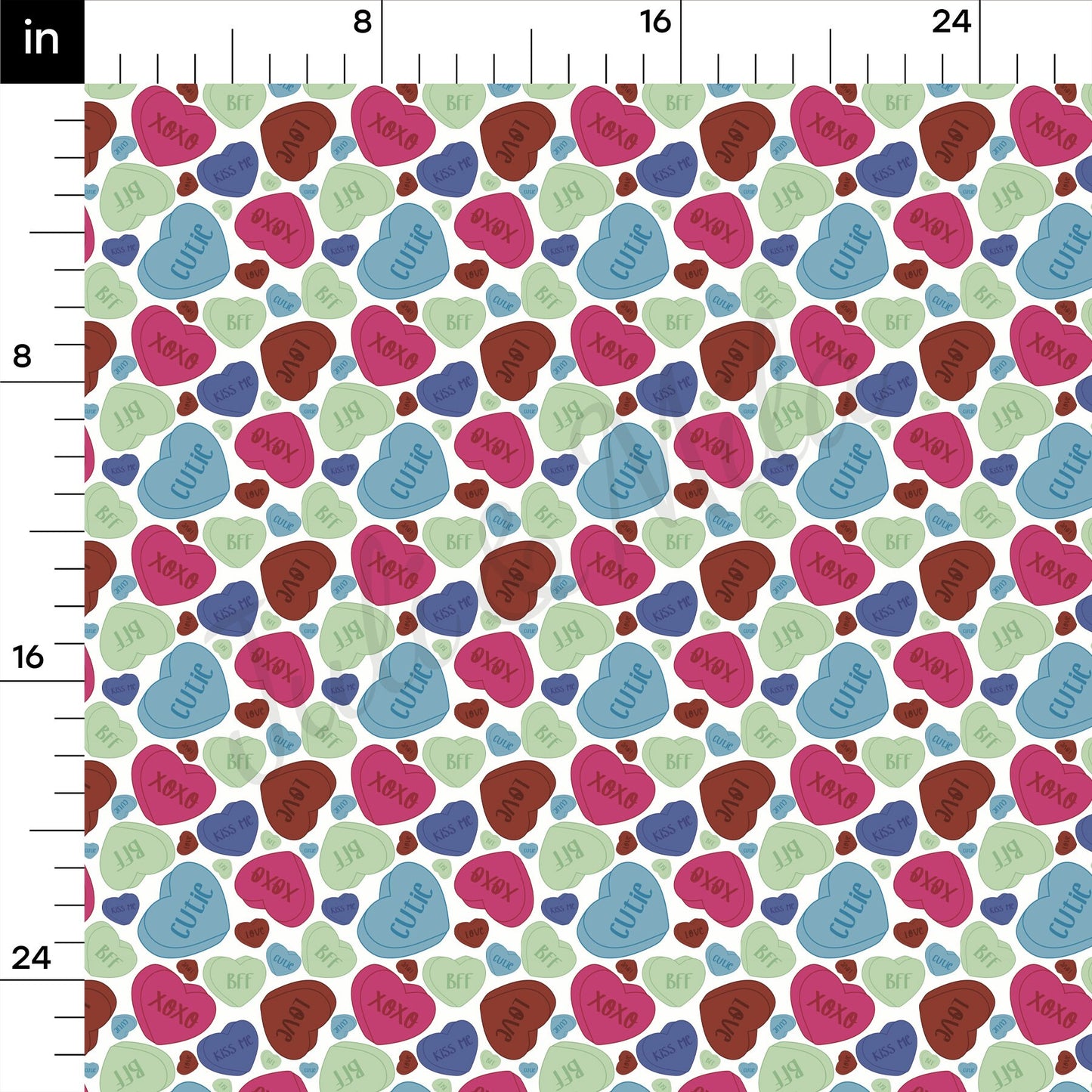 Valentines Day Bullet Textured Fabric AA1706