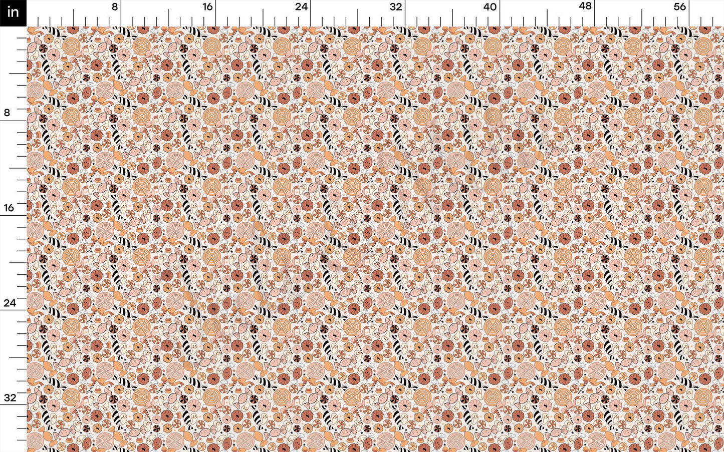 Fall Pumpkin Bullet Textured Fabric AA1707