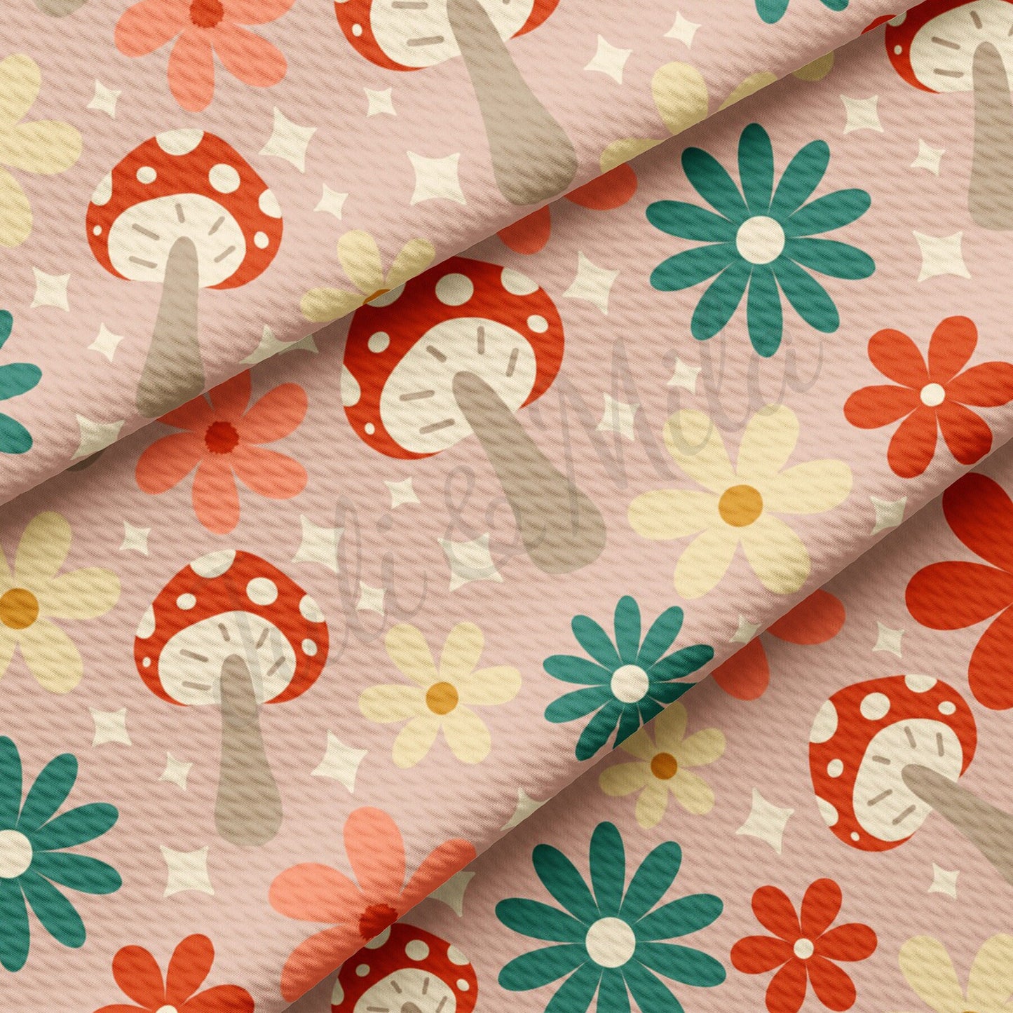 Floral Bullet Textured Fabric AA1717