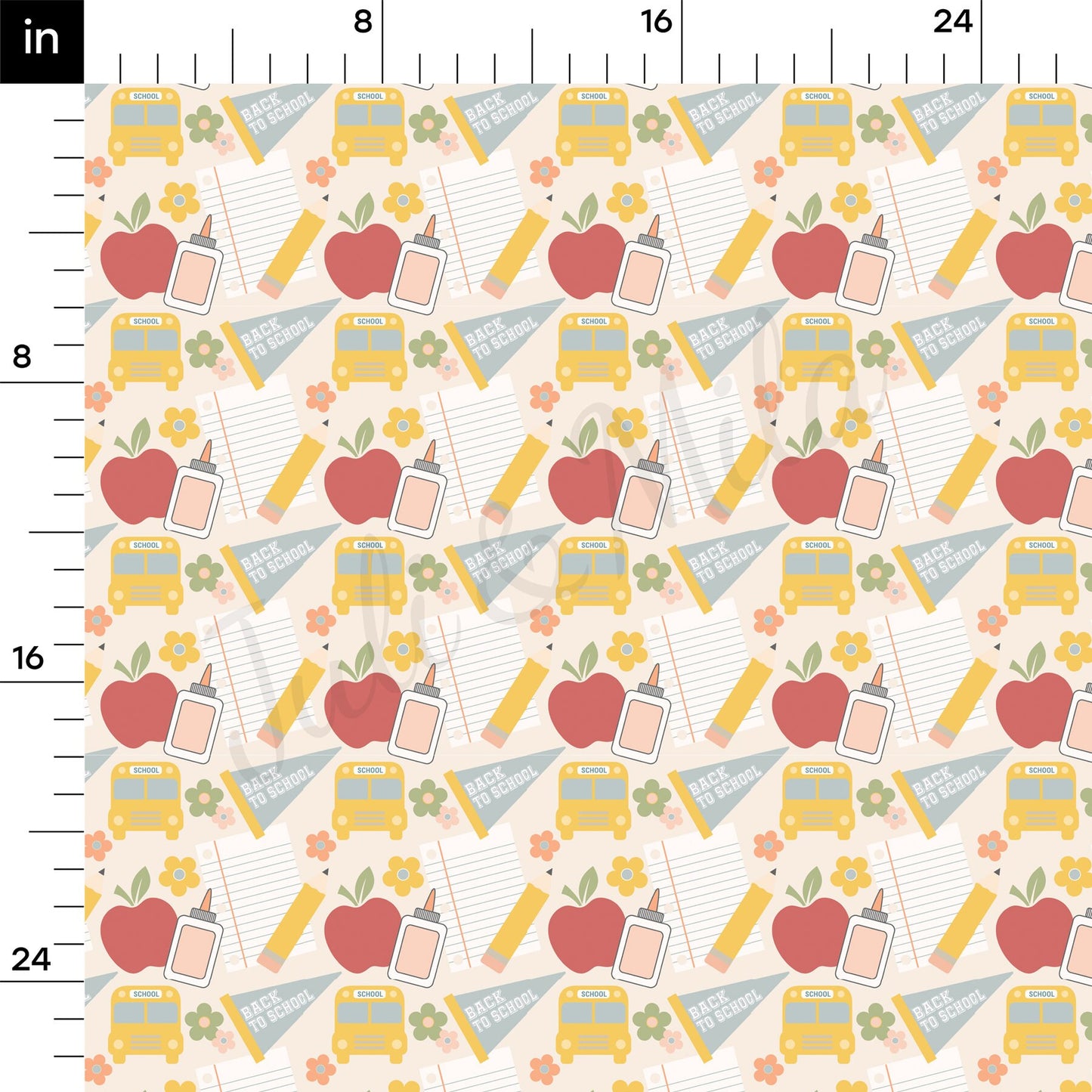Back to School Bullet Textured Fabric AA1549
