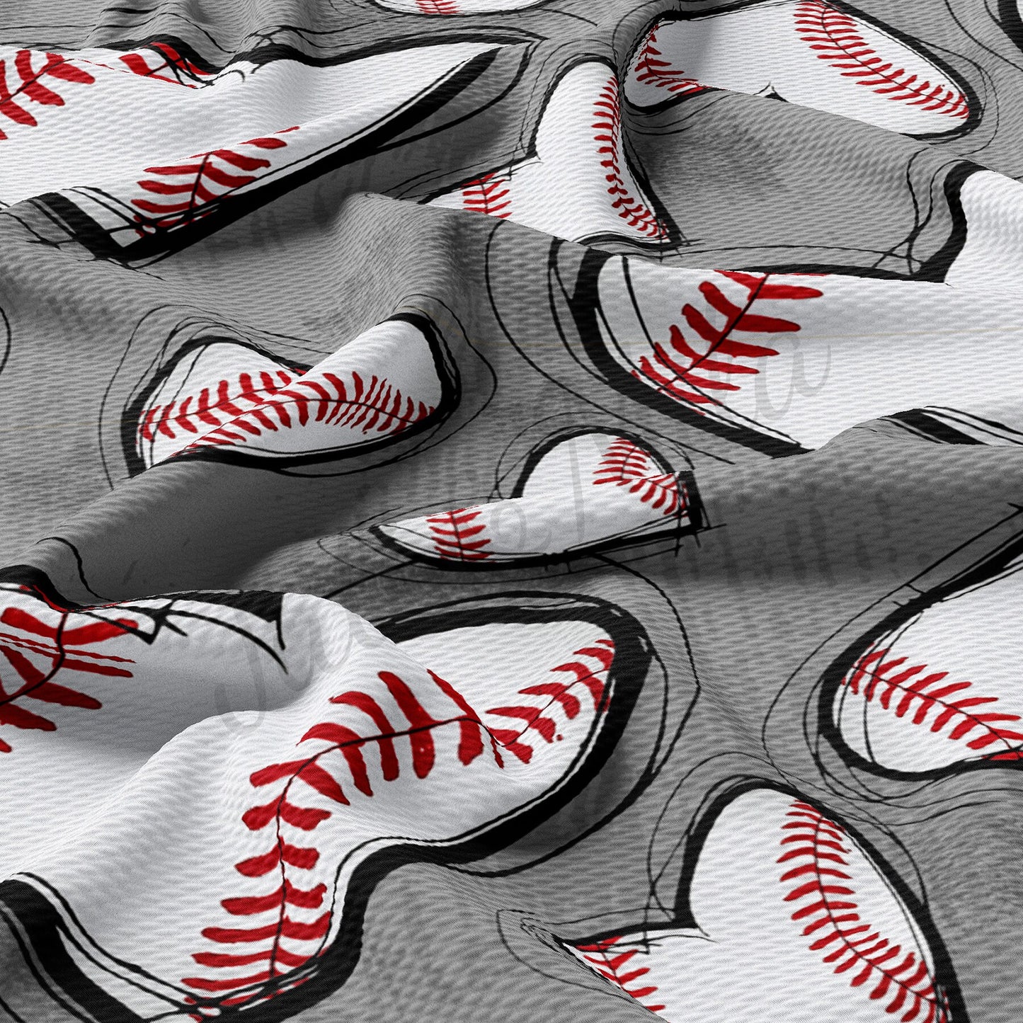 Baseball Bullet Textured Fabric AA1552