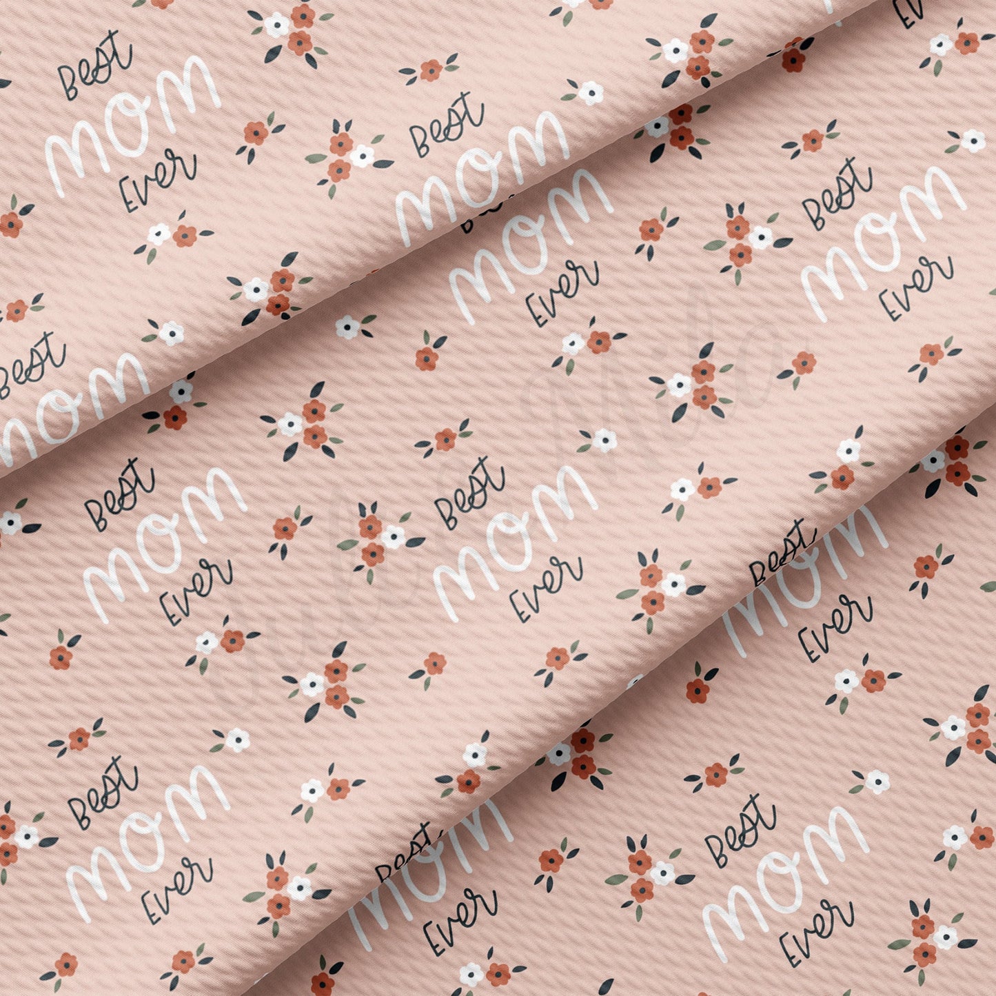 Best Mom  Bullet Textured Fabric by the yard AA1562